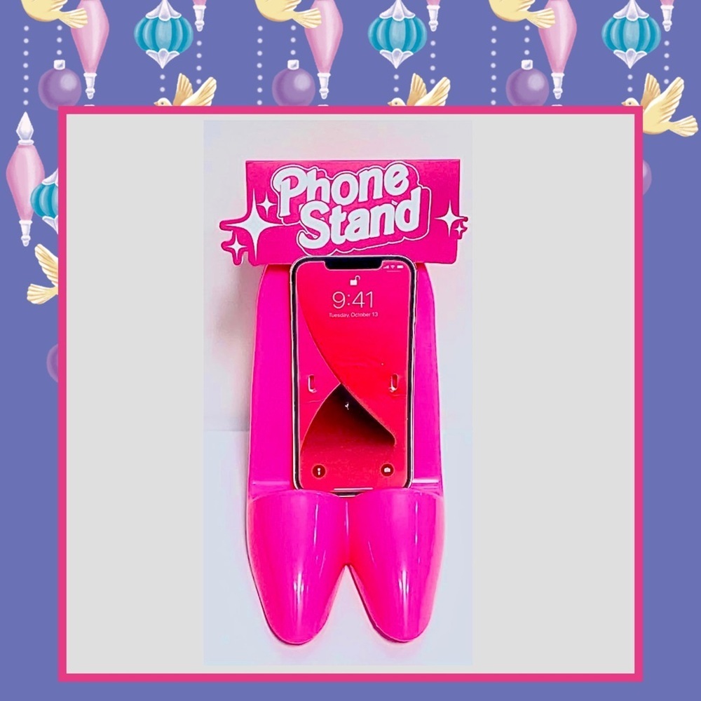 📱🆕📱High-Heeled Shoe-Shaped Cell Phone Holder In Pink